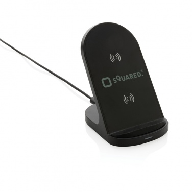 Logotrade advertising products photo of: RCS recycled plastic double coil wireless stand 15W