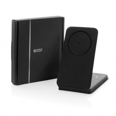 Logo trade promotional items picture of: Swiss Peak RCS rPU 15W  3-in-1 magnetic wireless charger