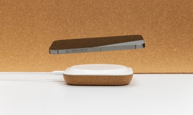 Logotrade promotional merchandise image of: Oregon RCS recycled plastic and cork 10W wireless