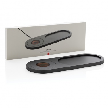 Logo trade promotional merchandise picture of: Encore 10W wireless charging valet tray