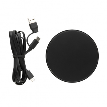 Logo trade promotional merchandise photo of: RCS standard recycled plastic 10W wireless charger
