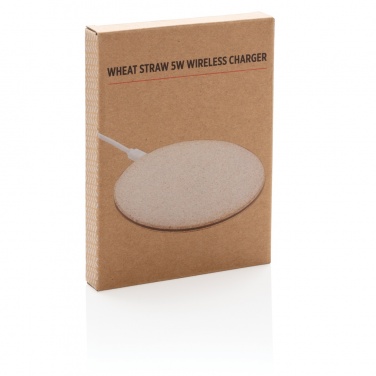 Logotrade promotional giveaways photo of: 5W Wheat straw wireless charger
