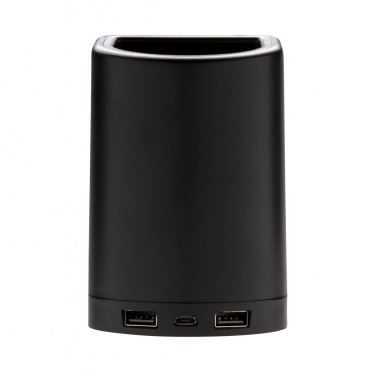 Logo trade promotional product photo of: Light up logo 5W wireless charging pen holder