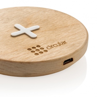 Logo trade corporate gift photo of: 5W wood wireless charger