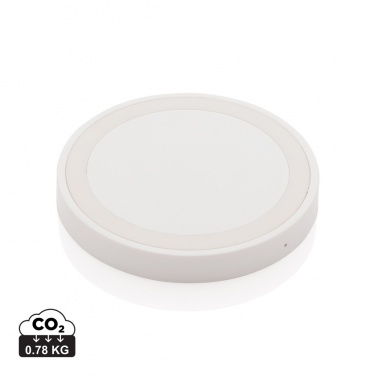 Logo trade promotional items image of: 5W wireless charging pad round