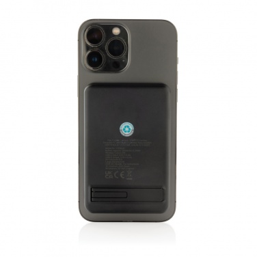 Logo trade promotional item photo of: Powerbase RCS recycled plastic 3 in 1 charger with powerbank