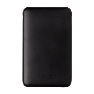 Logotrade promotional giveaway image of: 5.000 mAh Pocket Powerbank with integrated cables