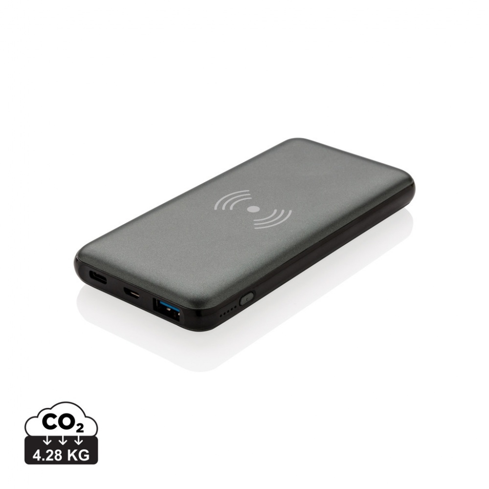 Logotrade promotional item image of: 10.000 mAh Fast Charging 10W Wireless Powerbank with PD