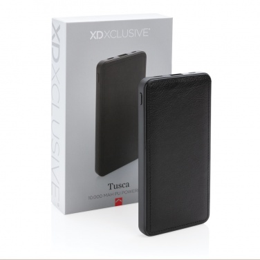 Logo trade promotional product photo of: Tusca 10.000 mAh PU powerbank