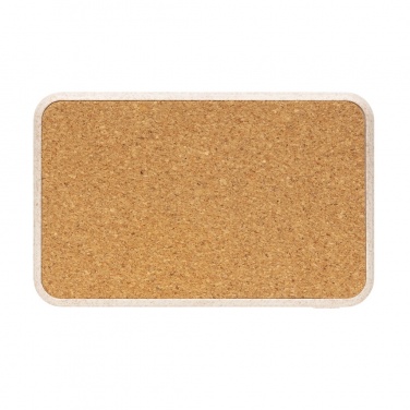 Logotrade promotional gift picture of: Cork and Wheat 5.000 mAh pocket powerbank