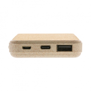 Logotrade promotional merchandise image of: Cork and Wheat 5.000 mAh pocket powerbank