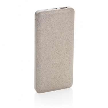 Logotrade corporate gift image of: 10.000 mah wheat straw powerbank
