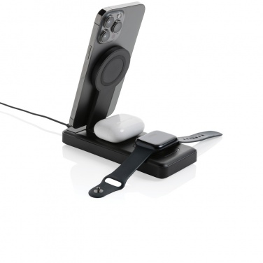 Logotrade business gift image of: Fenwick RCS recycled plastic 10000mah  3 in 1 fast powerbank