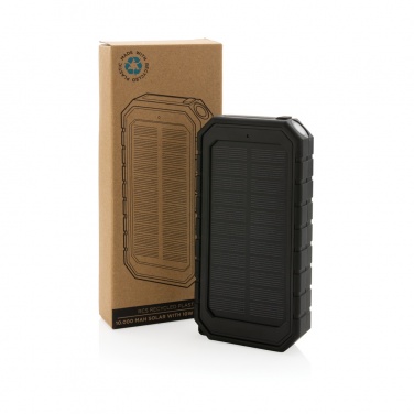 Logotrade corporate gifts photo of: RCS recycled plastic Solar powerbank with 10W Wireless