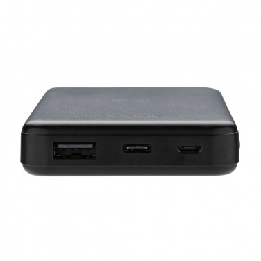 Logo trade promotional merchandise image of: RCS recycled plastic 5.000 mAh 5W wireless powerbank