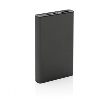 Logo trade corporate gifts picture of: Terra RCS recycled aluminium powerbank 5.000 mAh