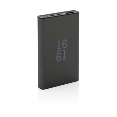 Logotrade corporate gift image of: Terra RCS recycled aluminium powerbank 5.000 mAh