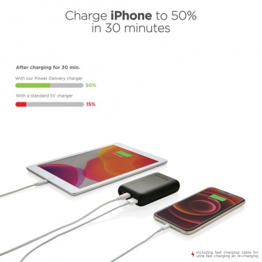 Logotrade promotional giveaway image of: Urban Vitamin Alameda 10.000 mAh 18W PD powerbank