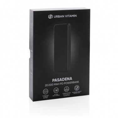 Logo trade business gift photo of: Urban Vitamin Pasadena 20.000 mAh 18W PD powerbank