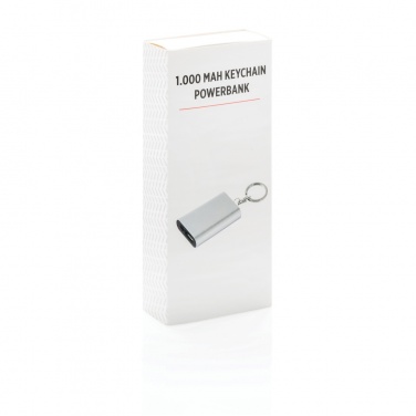 Logo trade advertising product photo of: 1.000 mAh keychain powerbank