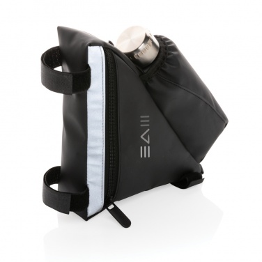 Logo trade promotional giveaways picture of: PU high visibility bike frame bag with bottle holder