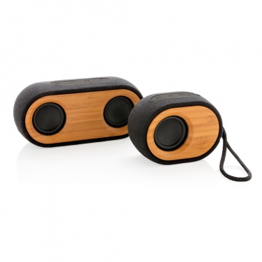Logo trade promotional product photo of: Bamboo X  speaker