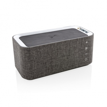 Logo trade promotional item photo of: Vogue wireless charging speaker