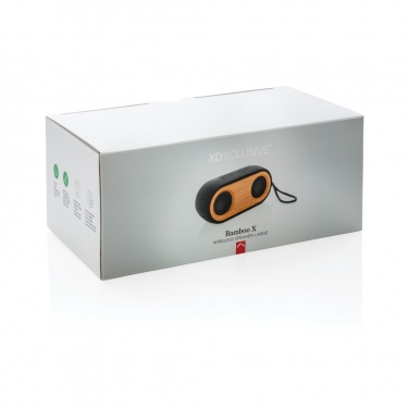 Logotrade promotional giveaway picture of: Bamboo X double speaker