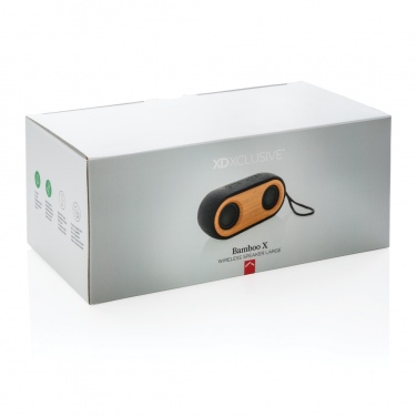 Logotrade corporate gifts photo of: Bamboo X double speaker