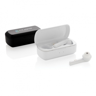 Logo trade promotional merchandise image of: Free Flow TWS earbuds in charging case