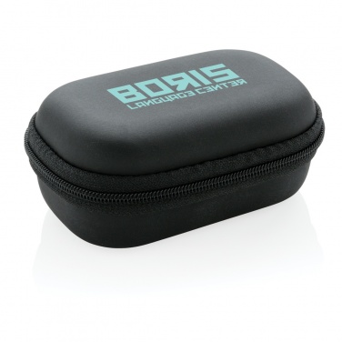 Logo trade promotional products image of: TWS sport earbuds in charging case