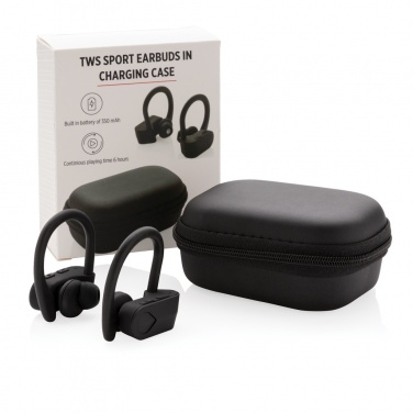 Logotrade business gift image of: TWS sport earbuds in charging case
