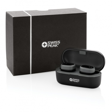 Logotrade promotional product image of: Swiss peak TWS earbuds
