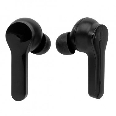 Logo trade promotional gifts picture of: Light up logo TWS earbuds in charging case