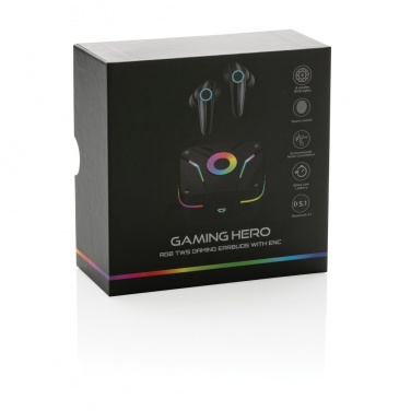 Logotrade promotional giveaways photo of: RGB gaming earbuds with ENC