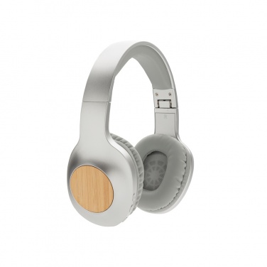 Logo trade promotional merchandise photo of: Dakota Bamboo wireless headphone