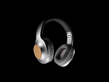 Logo trade promotional merchandise image of: Dakota Bamboo wireless headphone