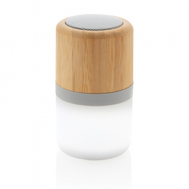 Logotrade promotional merchandise photo of: Bamboo colour changing 3W speaker light