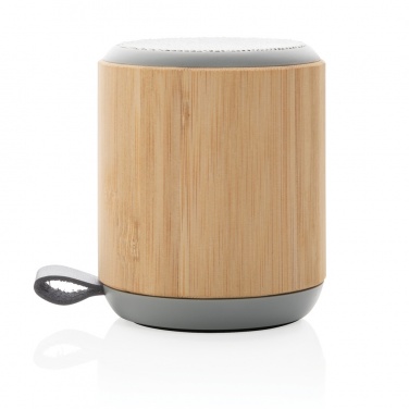 Logo trade promotional product photo of: Bamboo and fabric 3W wireless speaker
