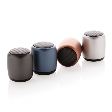 Logo trade promotional item photo of: Mini aluminium wireless speaker