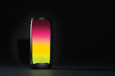 Logo trade promotional item photo of: RCS recycled plastic Lightboom 10W speaker