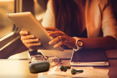 Logotrade promotional items photo of: Motorola IPX5 TWS MOTO buds 85