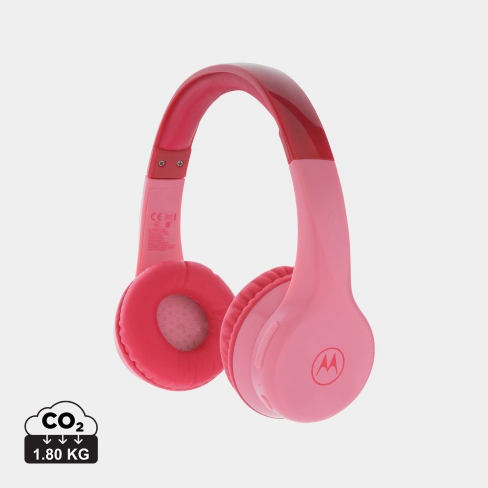Logo trade promotional products image of: Motorola JR 300 kids wireless safety headphone