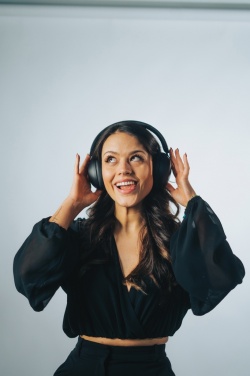 Logo trade corporate gifts picture of: Urban Vitamin Cupertino RCS rplastic ANC headphone