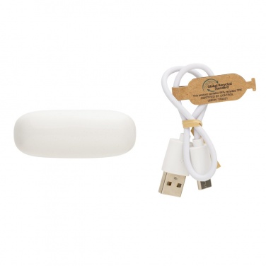 Logo trade advertising products picture of: RCS recycled plastic Liberty Pro wireless earbuds