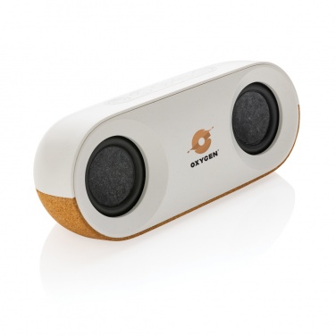 Logotrade promotional gift image of: Oregon RCS recycled plastic and cork 10W speaker