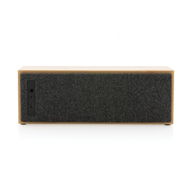 Logo trade advertising products image of: Wynn 10W bamboo wireless speaker