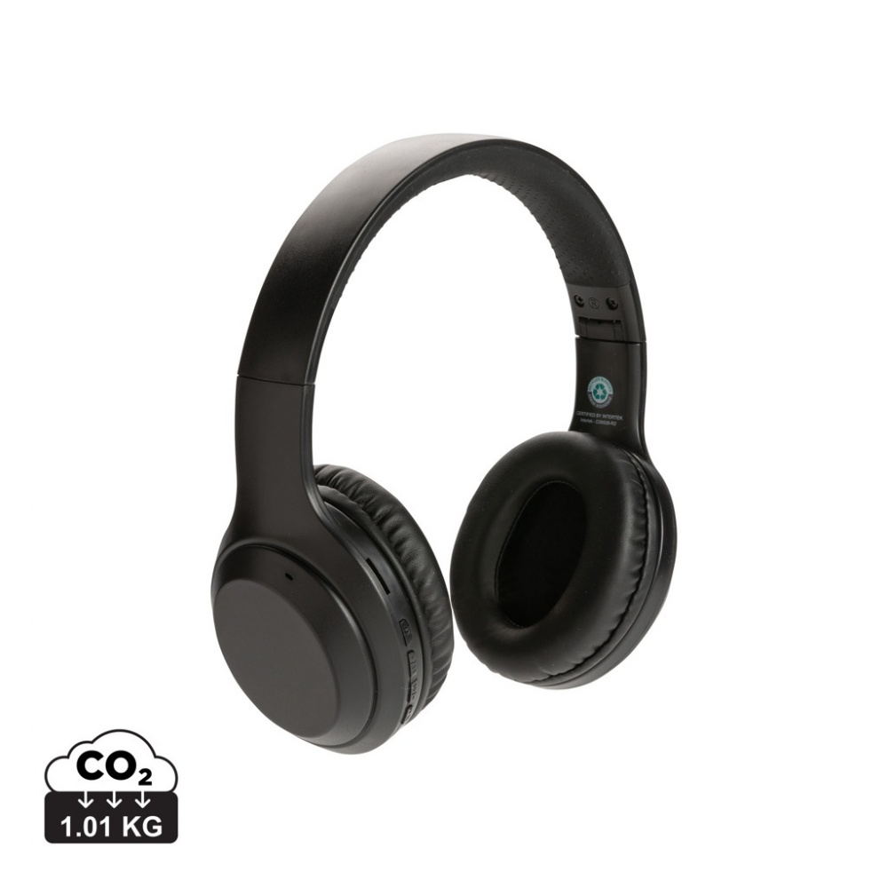 Logo trade business gift photo of: RCS standard recycled plastic headphone
