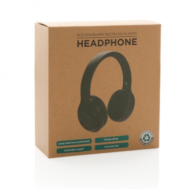 Logotrade promotional gift image of: RCS standard recycled plastic headphone