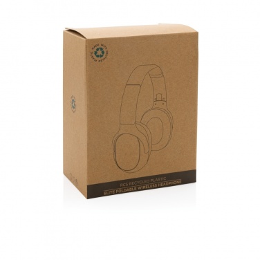 Logotrade advertising products photo of: RCS recycled plastic Elite Foldable wireless headphone